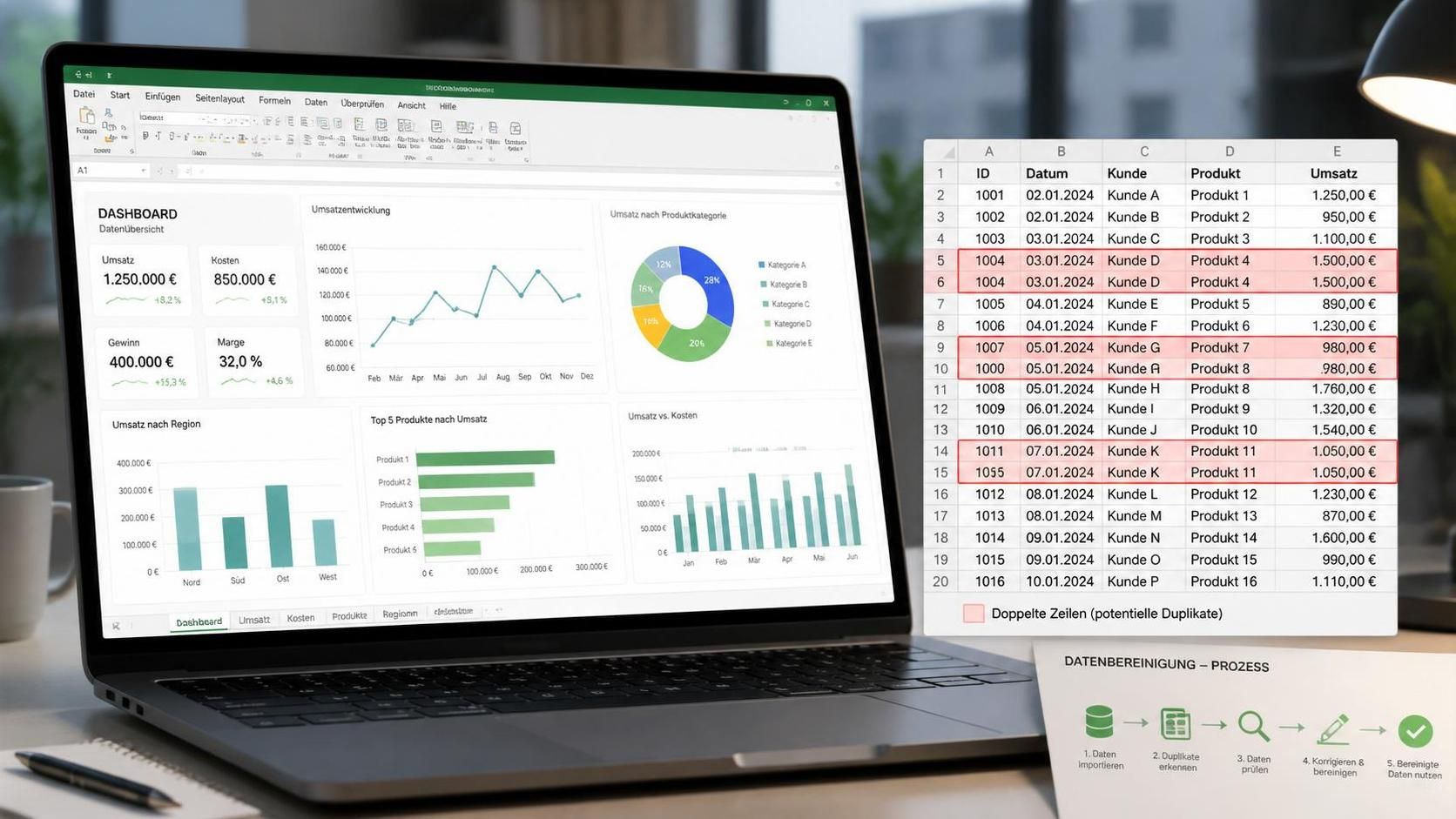 erfahren sie, wie sie in excel duplikate schnell finden und entfernen können. alle methoden im überblick für eine effiziente datenbereinigung und tabellenverwaltung.
